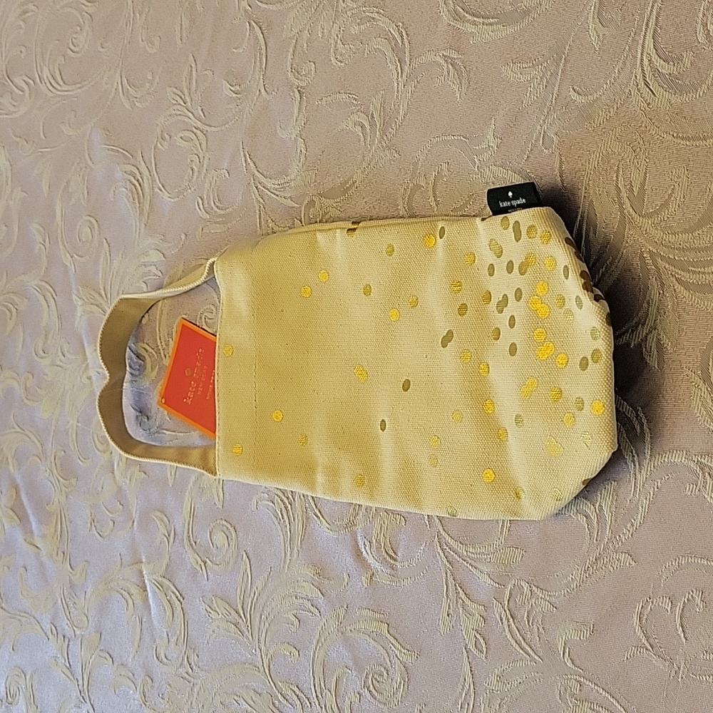 Kate Spade Gold Dot Wine Tote